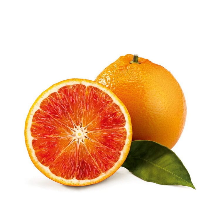 Arance di Sicilia a polpa rossa, qualità Tarocco gallo da tavola nella box DBL Orange Plus!